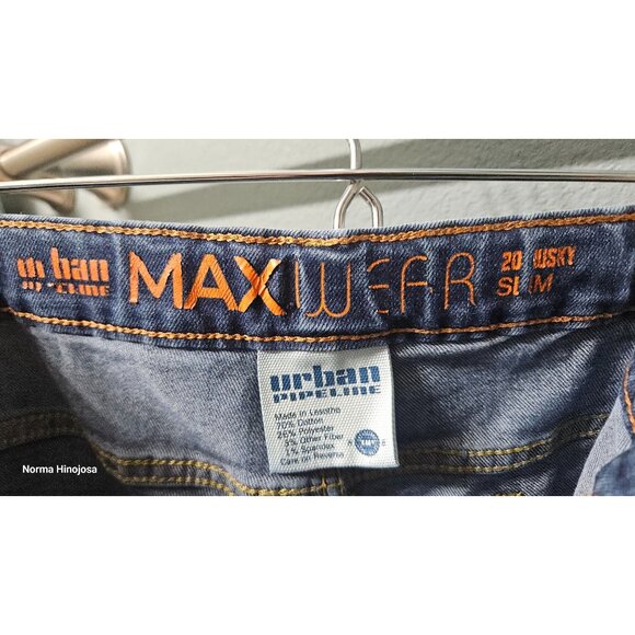 Men's Mid-Rise Blue Denim Jeans With Faded Wash Front Zipper & Button 5-Pocket D - Picture 10 of 10